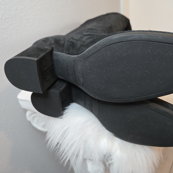 La Canadienne OTK Boots Black Sued Sz 6.5 New - Picture 8 of 11